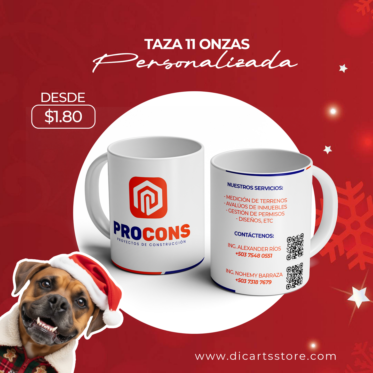 Taza 11 Onzas Personalizada