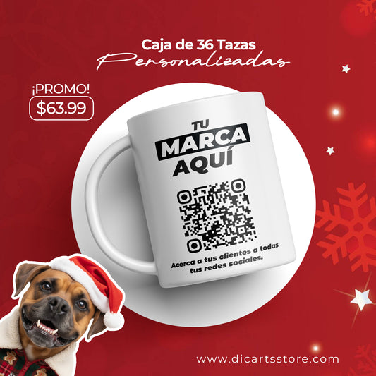 Caja de 36 tazas 11 onzas