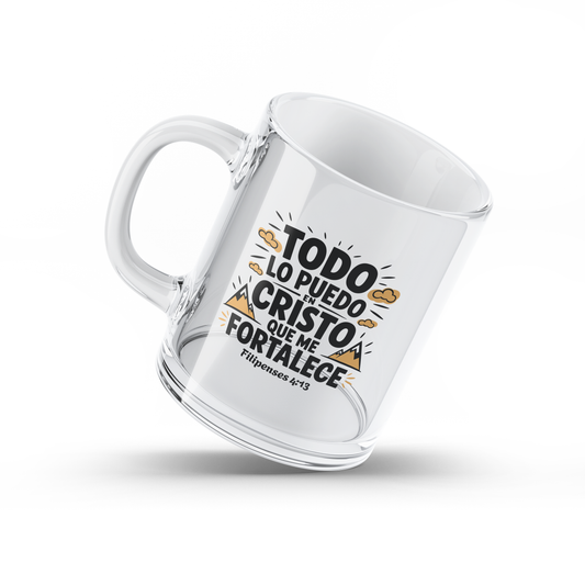 Taza de Vidrio Transparente 11 Onzas